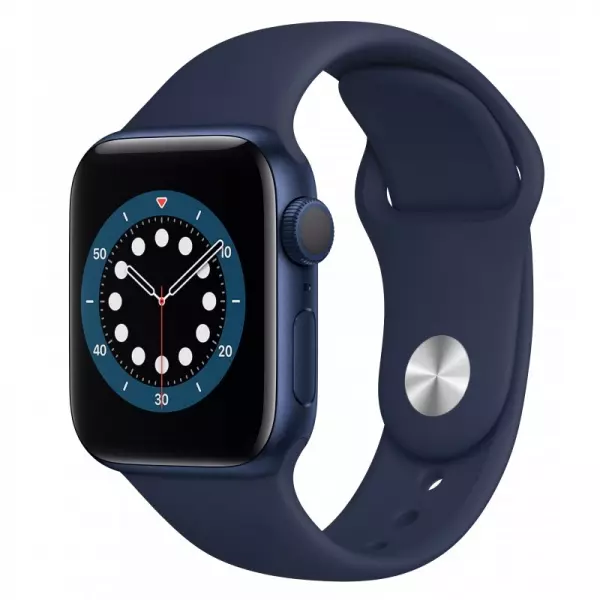 Apple Watch Series 6 40mm (GPS+LTE) Blue Aluminum Case with Deep Navy Sport Band (M06Q3/M02R3) - Apple Watch Series 6 40mm (GPS+LTE) Blue Aluminum Case with Deep Navy Sport Band (M06Q3/M02R3)