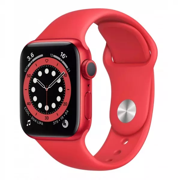 Apple Watch Series 6 40mm (GPS+LTE) Red Aluminum Case with (Product)Red Sport Band (M06R3/M02T3) - Apple Watch Series 6 40mm (GPS+LTE) Red Aluminum Case with (Product)Red Sport Band (M06R3/M02T3)