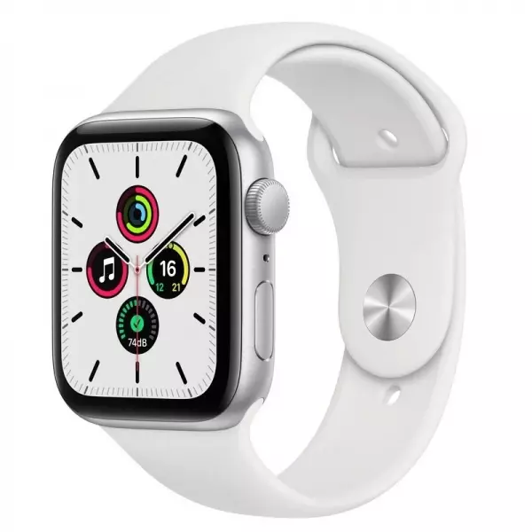 Apple Watch SE 40mm (GPS) Silver Aluminum Case with White Sport Band (MYDM2) - Apple Watch SE 40mm (GPS) Silver Aluminum Case with White Sport Band (MYDM2)