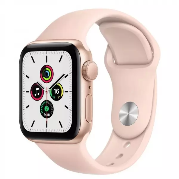 Apple Watch SE 40mm (GPS) Gold Aluminum Case with Pink Sand Sport Band (MYDN2) - Apple Watch SE 40mm (GPS) Gold Aluminum Case with Pink Sand Sport Band (MYDN2)