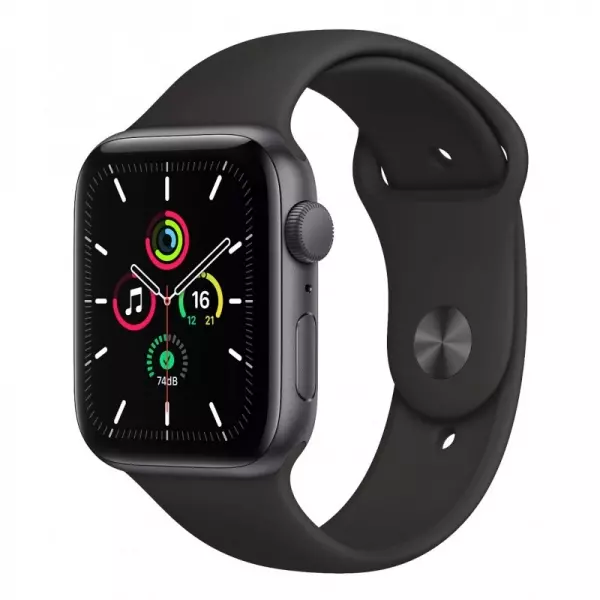 Apple Watch SE 40mm (GPS) Space Gray Aluminum Case with Black Sport Band (MYDP2) - Apple Watch SE 40mm (GPS) Space Gray Aluminum Case with Black Sport Band (MYDP2)