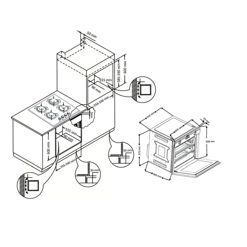 Духовой шкаф Perfelli BOE 661 I - 3