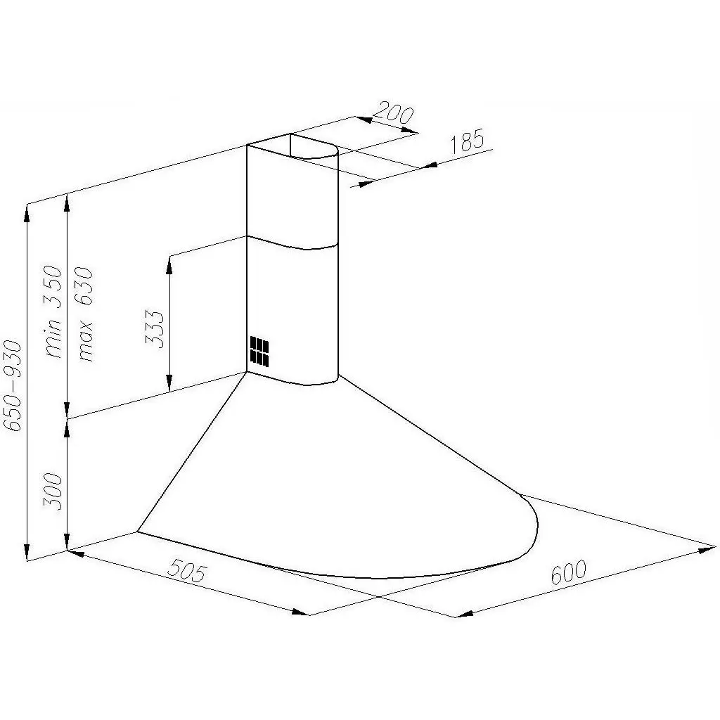 Вытяжка кухонная Perfelli KR 610 W - 5 Вытяжка кухонная Perfelli KR 610 W - 5