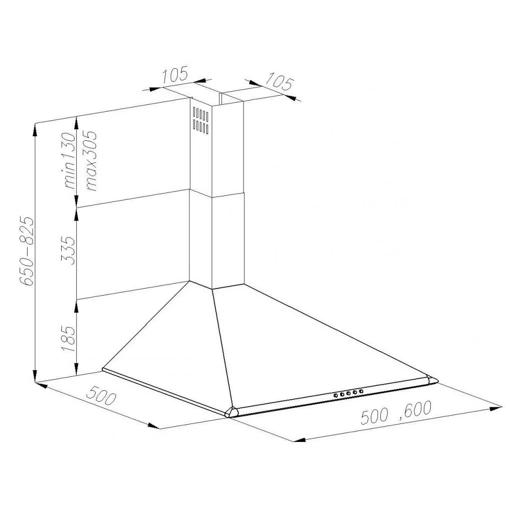 Вытяжка кухонная Perfelli K 611 BR - 6 Вытяжка кухонная Perfelli K 611 BR - 6
