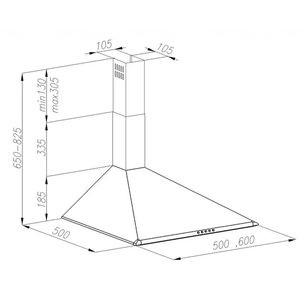 Вытяжка кухонная Perfelli K 510 BR - 7 Вытяжка кухонная Perfelli K 510 BR - 7