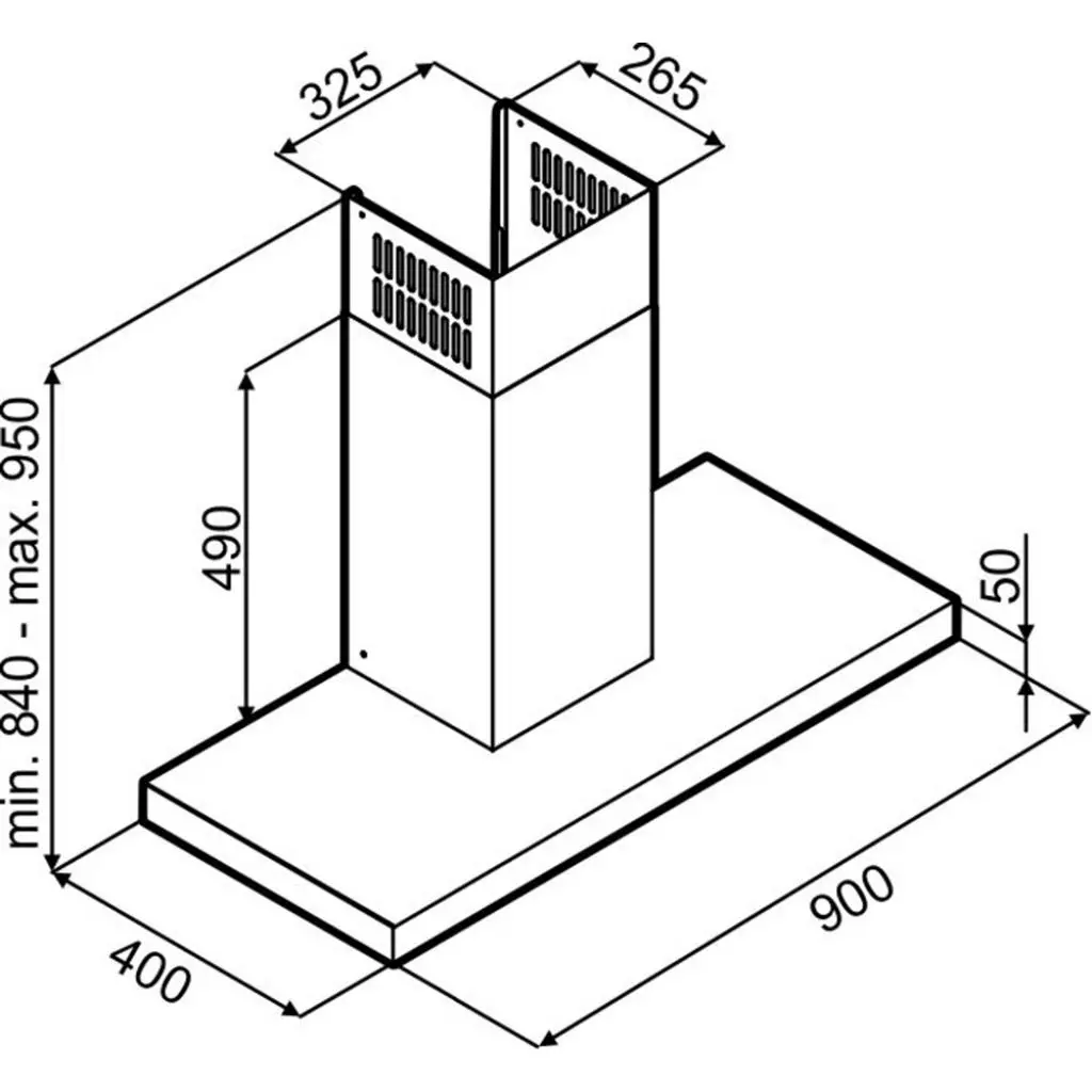 Вытяжка кухонная Perfelli T 9101 I - 7 Вытяжка кухонная Perfelli T 9101 I - 7