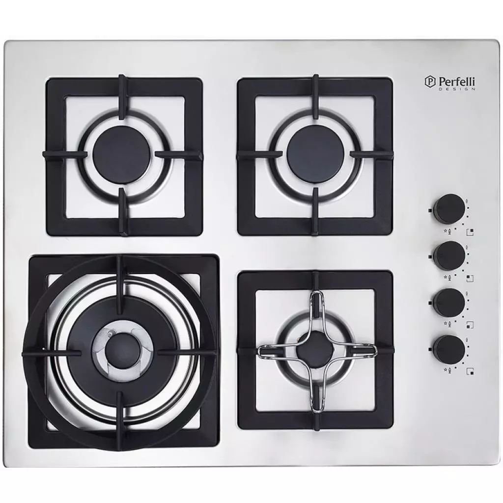Варочная поверхность Perfelli HGM 6441 INOX SLIM LINE