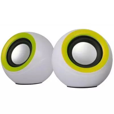 Акустическая система Omega OG-116B white green 2x3W RMS USB (OG116BWG/OG116WG)