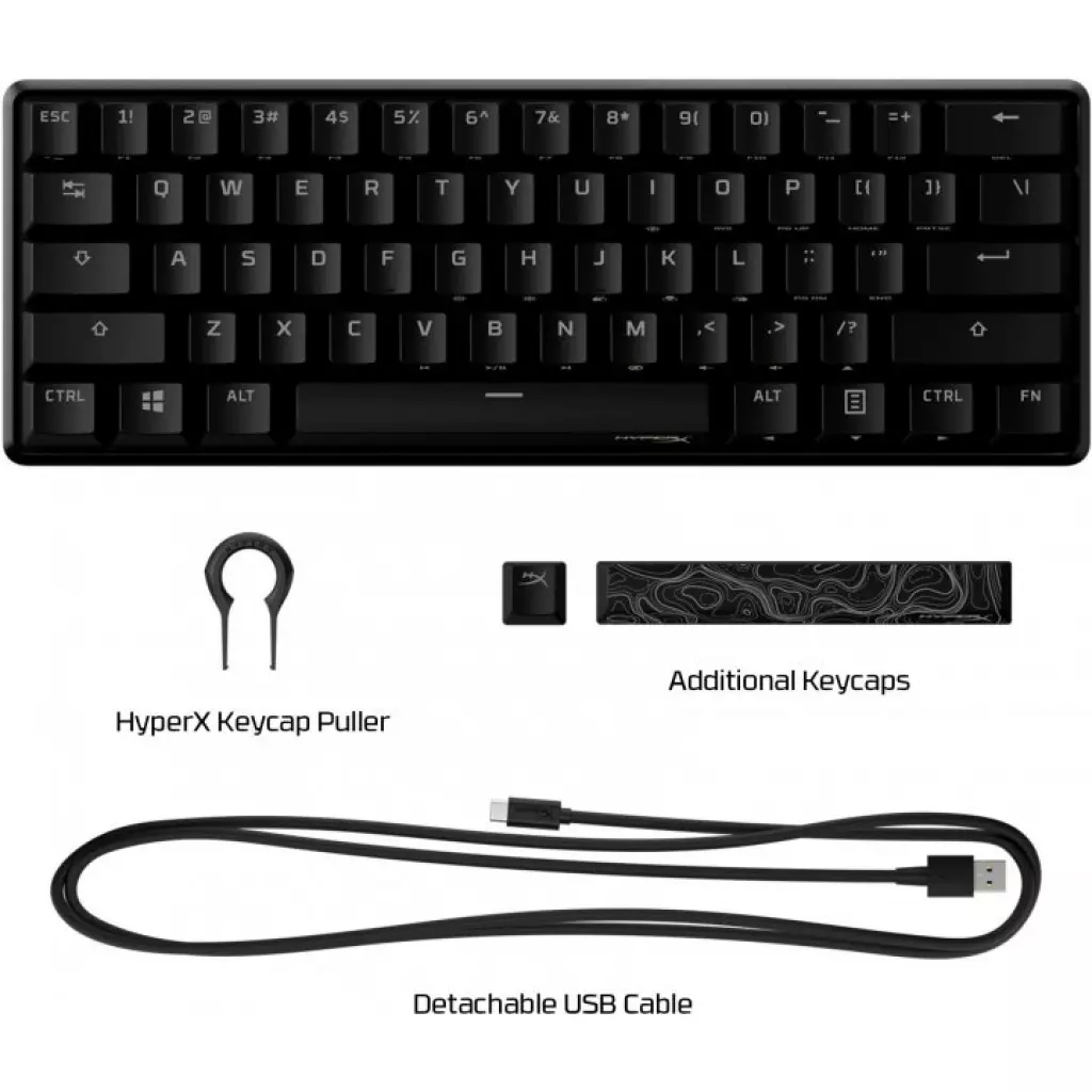 Клавиатура HyperX Alloy Origins 60 (HKBO1S-RB-RU/G) - 7 Клавиатура HyperX Alloy Origins 60 (HKBO1S-RB-RU/G) - 7