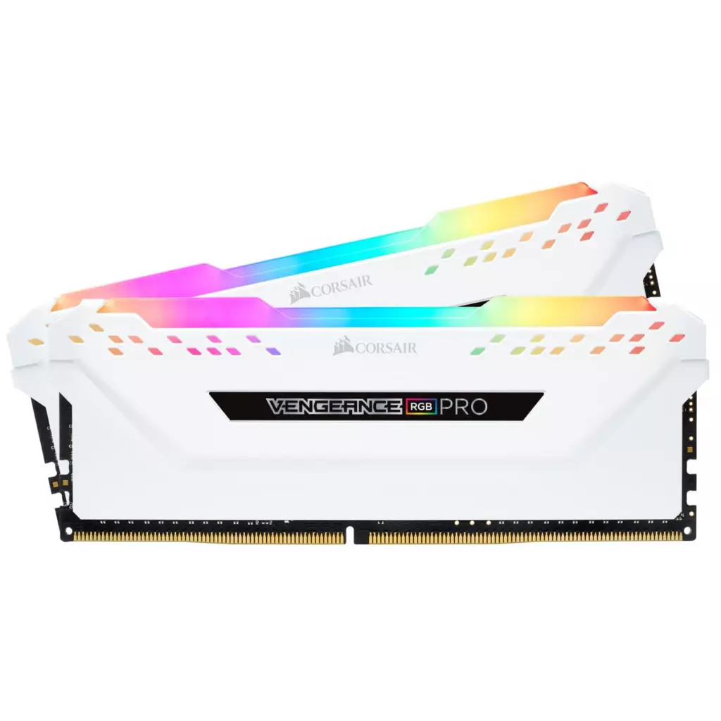 Модуль памяти для компьютера DDR4 16GB (2x8GB) 3600 MHz Vengeance RGB Pro White Corsair (CMW16GX4M2D3600C18W) - 1 Модуль памяти для компьютера DDR4 16GB (2x8GB) 3600 MHz Vengeance RGB Pro White Corsair (CMW16GX4M2D3600C18W) - 1