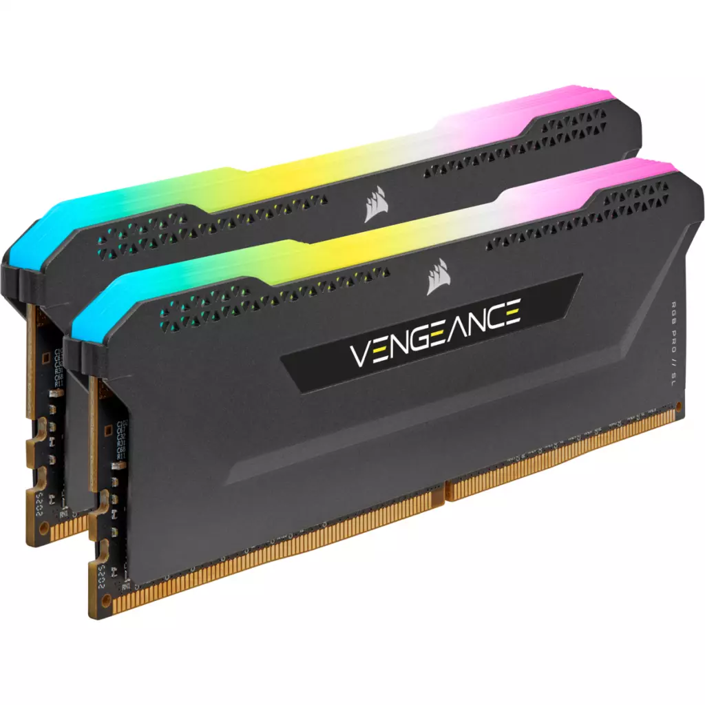 Модуль памяти для компьютера DDR4 16GB (2x8GGB) 3600 MHz Vengeance RGB Pro SL Black Corsair (CMH16GX4M2D3600C18) - 1 Модуль памяти для компьютера DDR4 16GB (2x8GGB) 3600 MHz Vengeance RGB Pro SL Black Corsair (CMH16GX4M2D3600C18) - 1