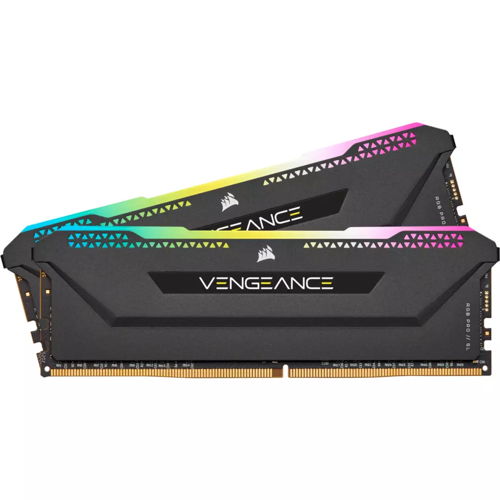Модуль памяти для компьютера DDR4 16GB (2x8GGB) 3600 MHz Vengeance RGB Pro SL Black Corsair (CMH16GX4M2D3600C18) - 2 Модуль памяти для компьютера DDR4 16GB (2x8GGB) 3600 MHz Vengeance RGB Pro SL Black Corsair (CMH16GX4M2D3600C18) - 2