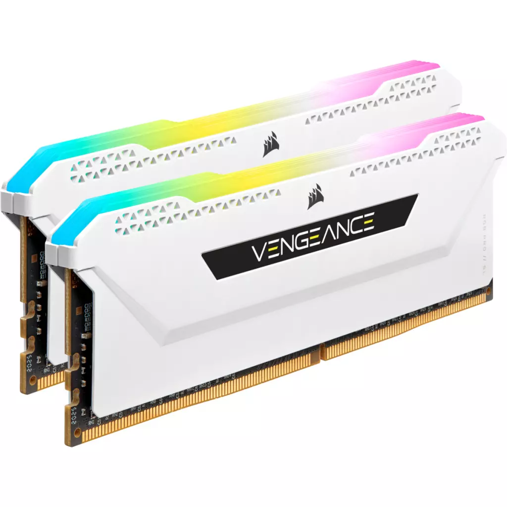 Модуль памяти для компьютера DDR4 16GB (2x8GB) 3600 MHz Dominator Platinum RGB White Corsair (CMT16GX4M2C3600C18W) - 2 Модуль памяти для компьютера DDR4 16GB (2x8GB) 3600 MHz Dominator Platinum RGB White Corsair (CMT16GX4M2C3600C18W) - 2
