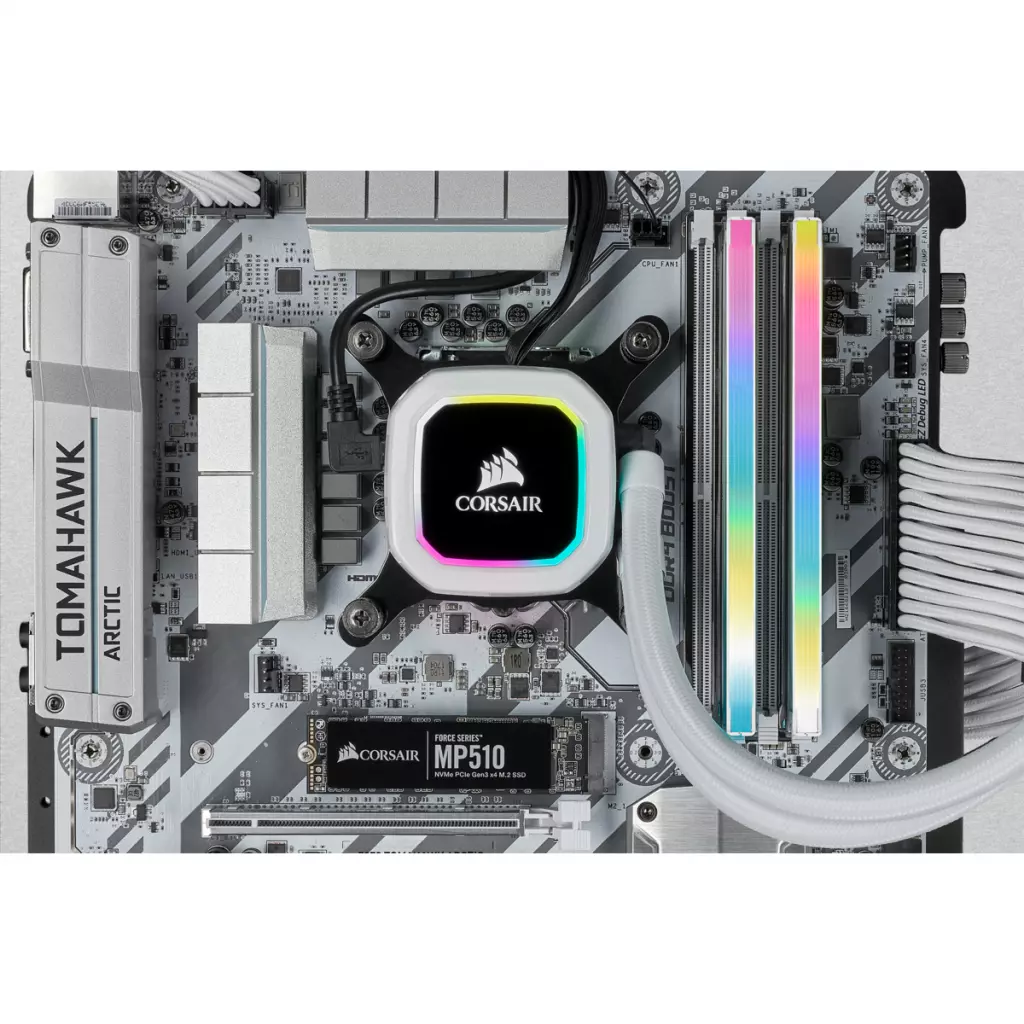 Модуль памяти для компьютера DDR4 16GB (2x8GB) 3600 MHz Dominator Platinum RGB White Corsair (CMT16GX4M2C3600C18W) - 5 Модуль памяти для компьютера DDR4 16GB (2x8GB) 3600 MHz Dominator Platinum RGB White Corsair (CMT16GX4M2C3600C18W) - 5