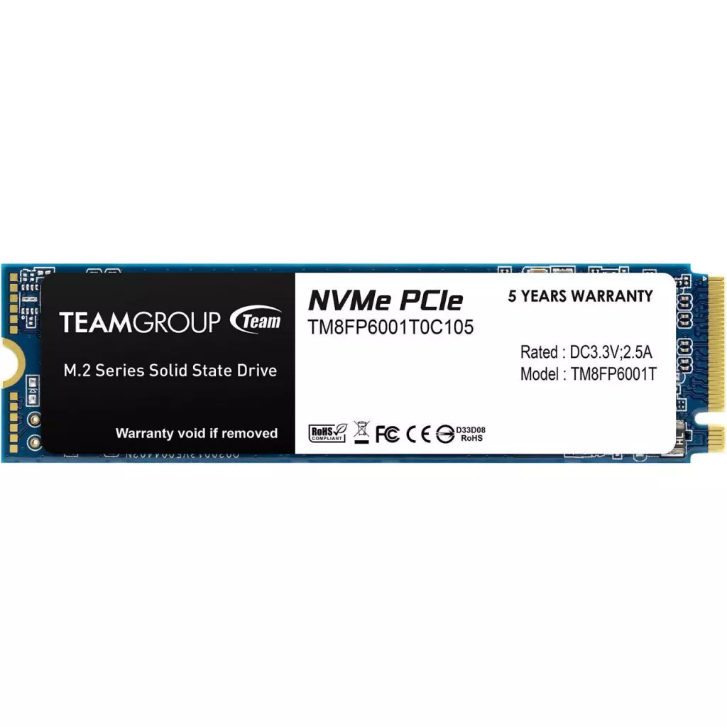 Накопитель SSD M.2 2280 1TB Team (TM8FP6001T0C101) - 1 Накопитель SSD M.2 2280 1TB Team (TM8FP6001T0C101) - 1