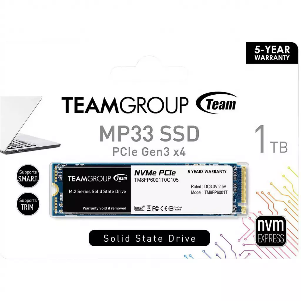 Накопитель SSD M.2 2280 1TB Team (TM8FP6001T0C101) - 2 Накопитель SSD M.2 2280 1TB Team (TM8FP6001T0C101) - 2