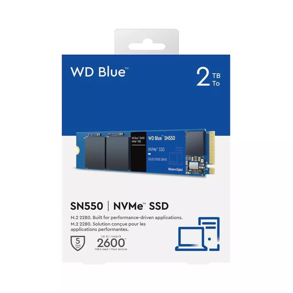 Накопитель SSD M.2 2280 2TB WD (WDS200T2B0C) - 2 Накопитель SSD M.2 2280 2TB WD (WDS200T2B0C) - 2