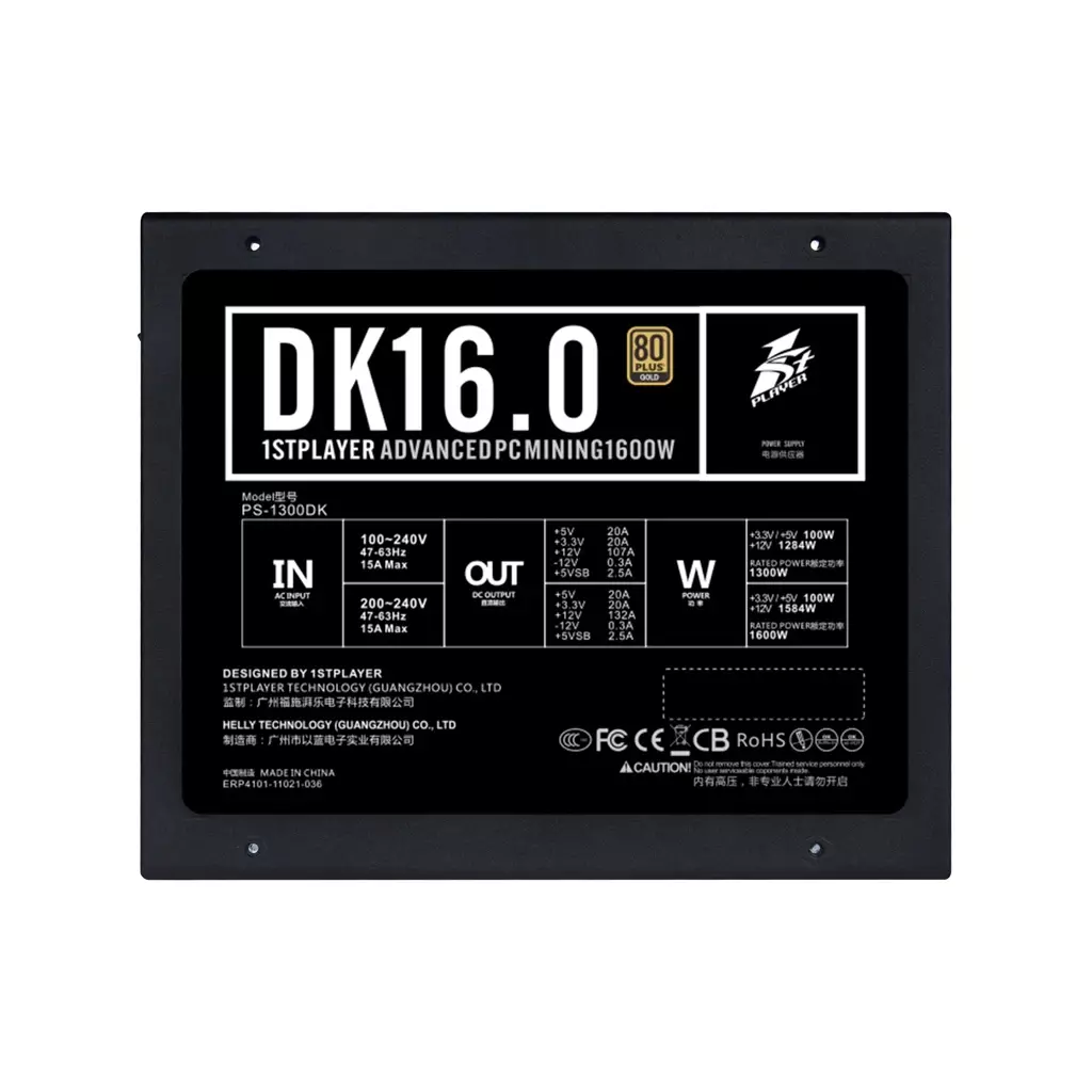 Блок питания 1stPlayer 1600W (PS-1600DK) - 1 Блок питания 1stPlayer 1600W (PS-1600DK) - 1