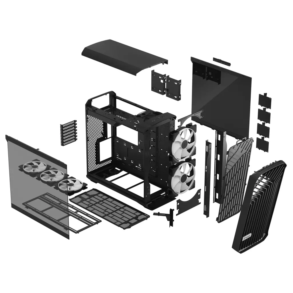 Корпус Fractal Design Torrent RGB Black TG LightTint (FD-C-TOR1A-04) - 10 Корпус Fractal Design Torrent RGB Black TG LightTint (FD-C-TOR1A-04) - 10