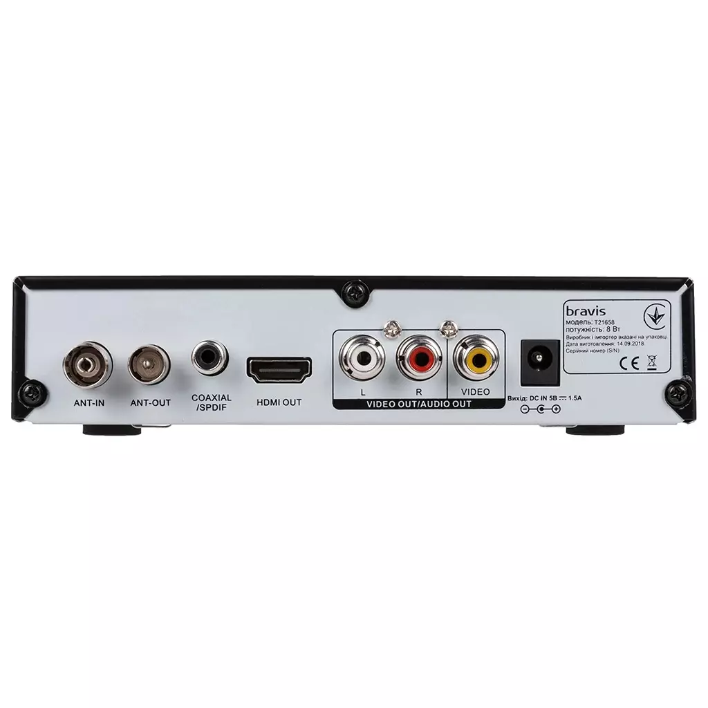 ТВ тюнер Bravis T21658 (DVB-T, DVB-T2) (T21658) - 3 ТВ тюнер Bravis T21658 (DVB-T, DVB-T2) (T21658) - 3