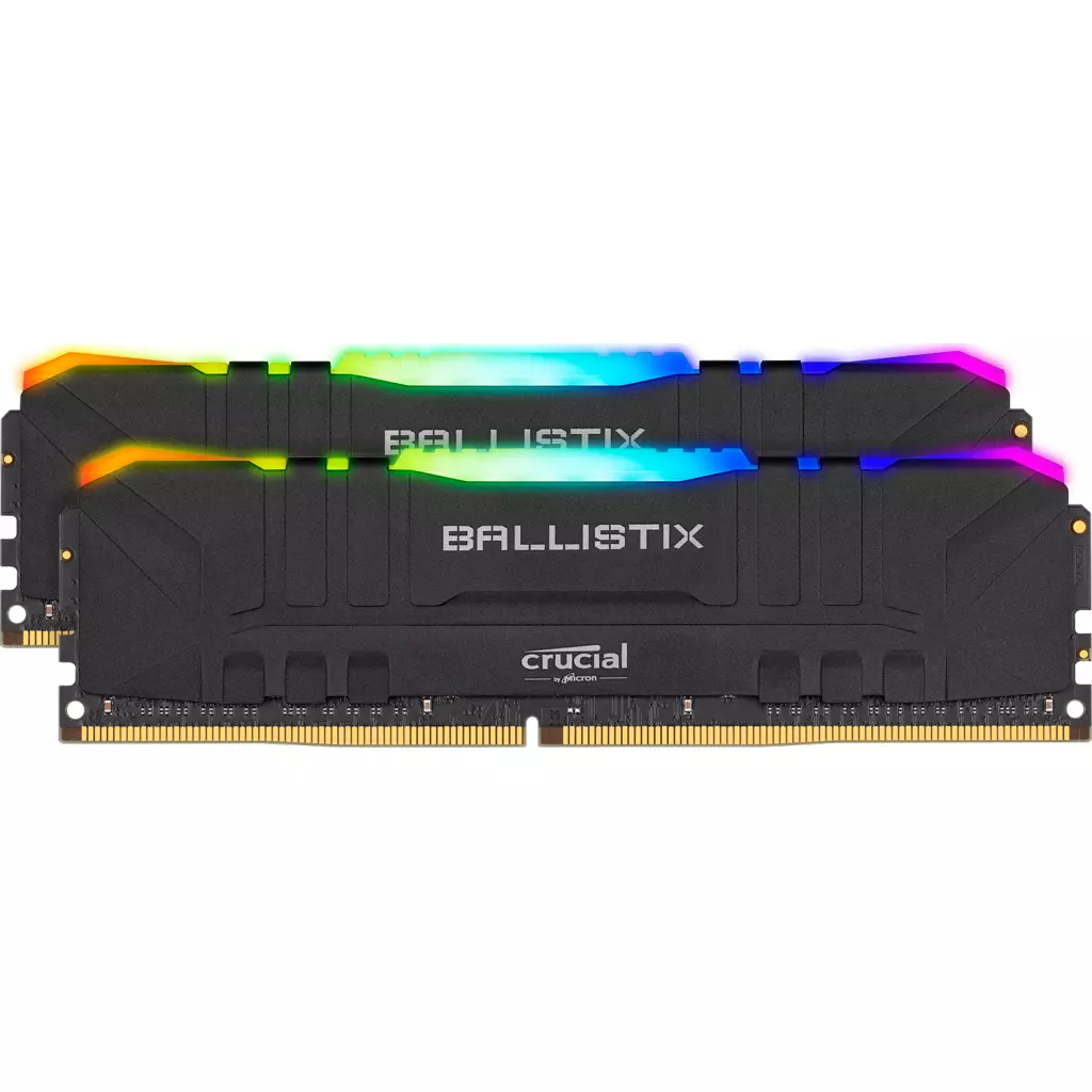 Модуль памяти для компьютера DDR4 64GB (2x32GB) 3600 MHz Ballistix Black RGB Micron (BL2K32G36C16U4BL)