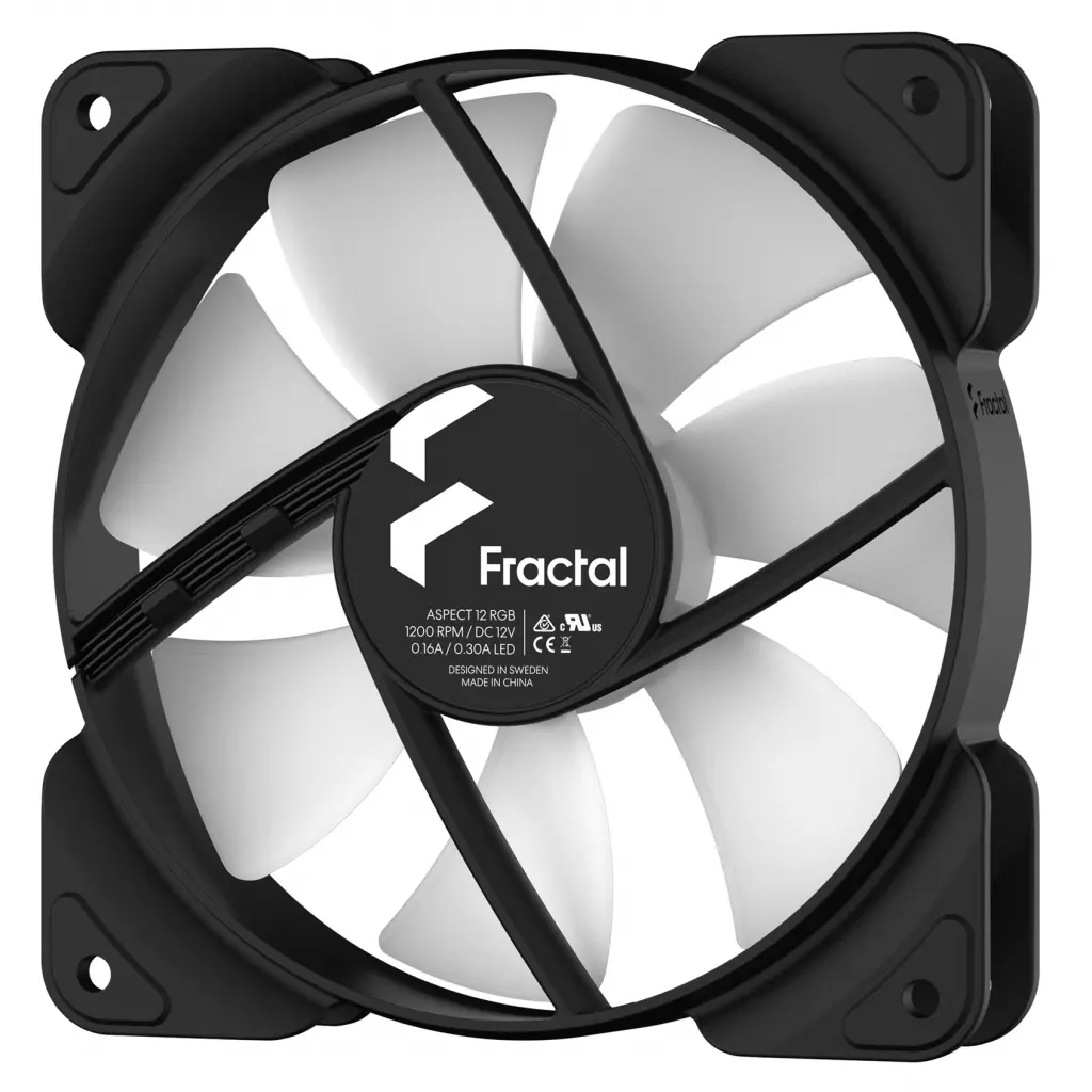 Кулер для корпуса Fractal Design Aspect 12 RGB Black Frame (FD-F-AS1-1204) - 3 Кулер для корпуса Fractal Design Aspect 12 RGB Black Frame (FD-F-AS1-1204) - 3