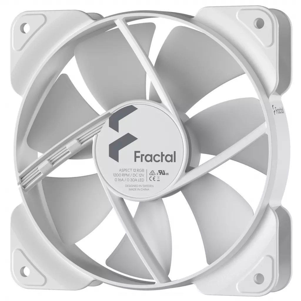 Кулер для корпуса Fractal Design Aspect 12 RGB White Frame (FD-F-AS1-1208) - 3 Кулер для корпуса Fractal Design Aspect 12 RGB White Frame (FD-F-AS1-1208) - 3
