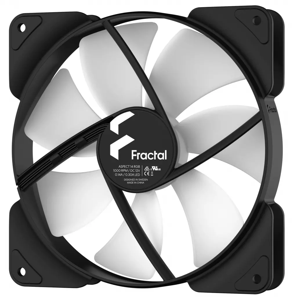 Кулер для корпуса Fractal Design Aspect 14 RGB Black Frame (FD-F-AS1-1404) - 3 Кулер для корпуса Fractal Design Aspect 14 RGB Black Frame (FD-F-AS1-1404) - 3