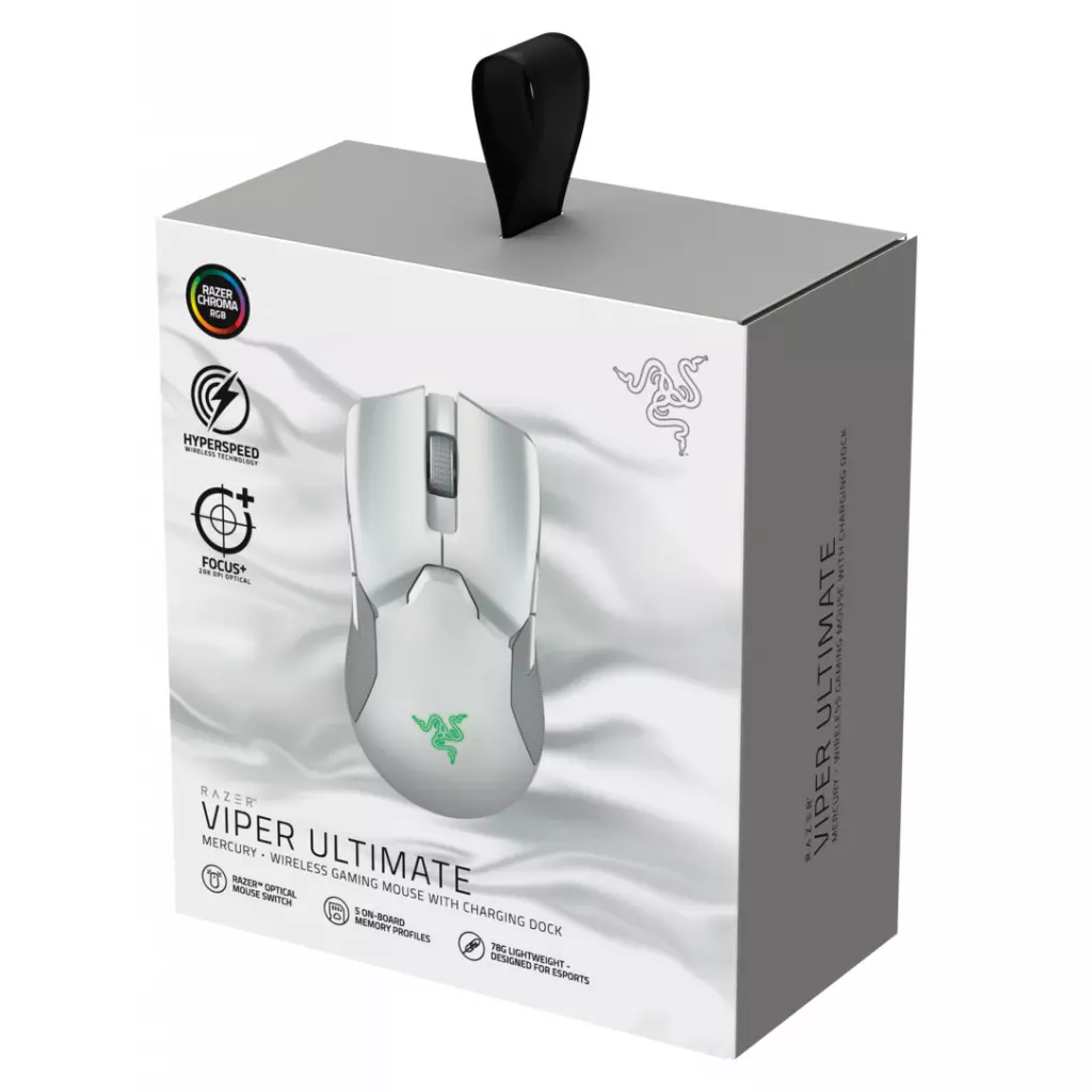 Мышка Razer Viper Ultimate Mouse Dock Wireless RGB White (RZ01-03050400-R3M1) - 4 Мышка Razer Viper Ultimate Mouse Dock Wireless RGB White (RZ01-03050400-R3M1) - 4