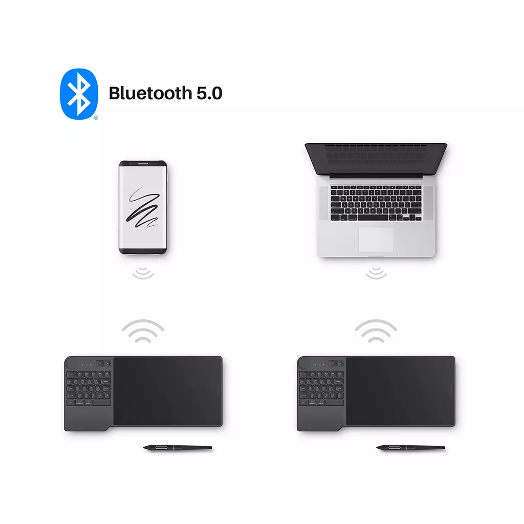 Графический планшет Huion Inspiroy Keydial KD200 (KD200) - 4