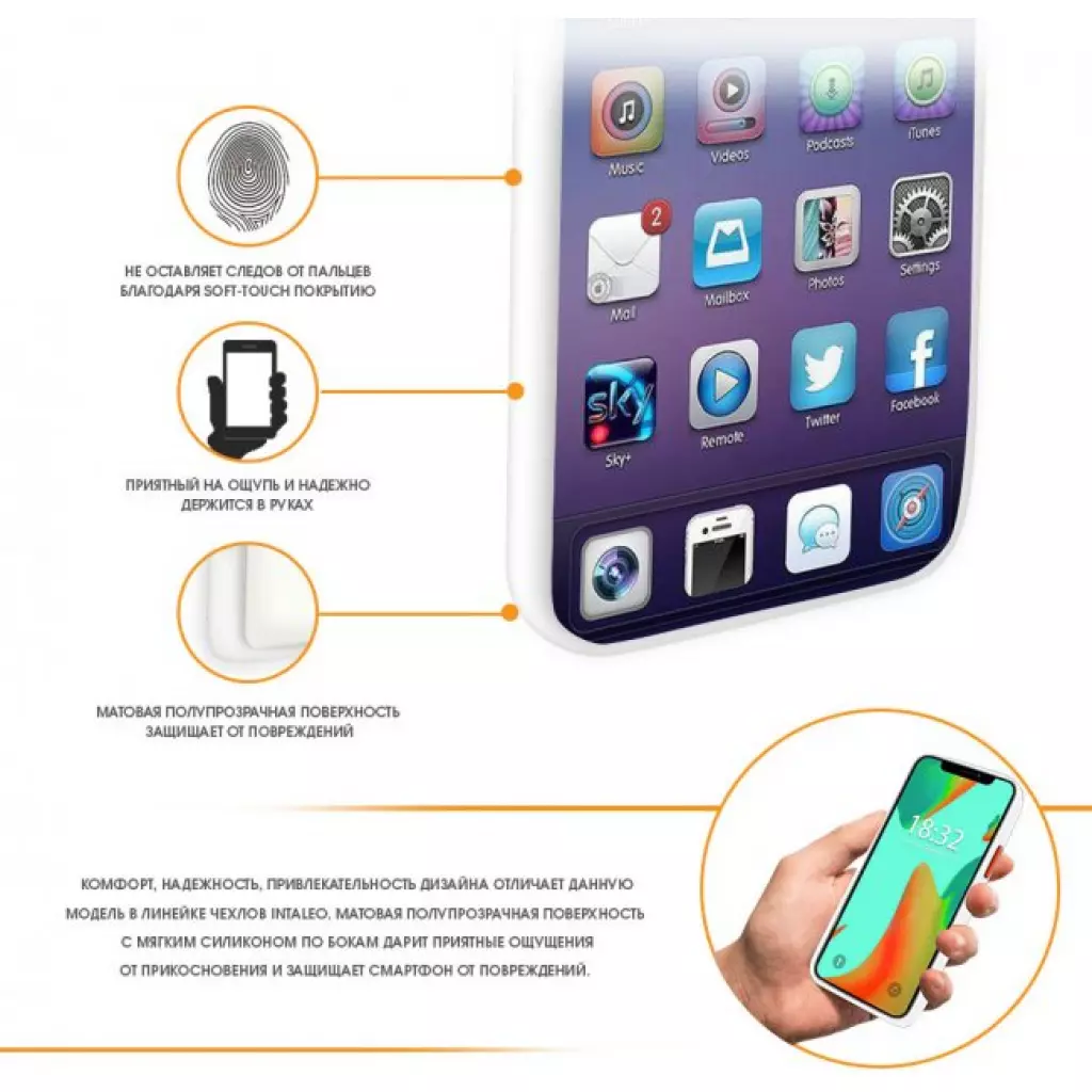 Чехол для моб. телефона Intaleo Samsung A51 (A515) Smoky White (1283126497193) - 4 Чехол для моб. телефона Intaleo Samsung A51 (A515) Smoky White (1283126497193) - 4