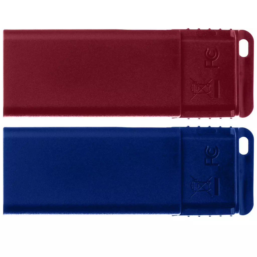 USB флеш накопитель Verbatim 2x32GB Store'n'Go Slider Red/Blue USB 2.0 (49327) - 1 USB флеш накопитель Verbatim 2x32GB Store'n'Go Slider Red/Blue USB 2.0 (49327) - 1