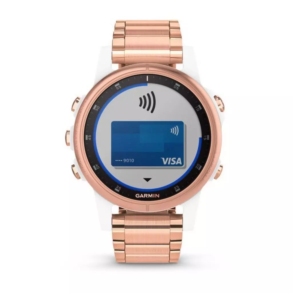 Смарт-часы Garmin fenix 5S Plus, Sapphire, White with Rose Gold-tone Metal Ban (010-01987-11) - 5 Смарт-часы Garmin fenix 5S Plus, Sapphire, White with Rose Gold-tone Metal Ban (010-01987-11) - 5