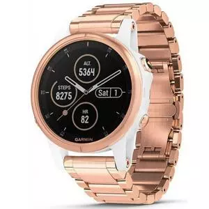 Смарт-часы Garmin fenix 5S Plus, Sapphire, White with Rose Gold-tone Metal Ban (010-01987-11)