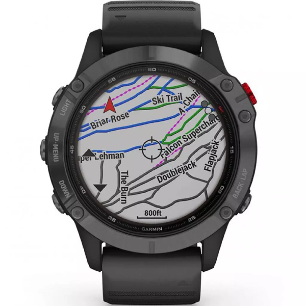 Смарт-часы Garmin fenix 6 Pro Solar, Slate Gray with Black Band (010-02410-15) - 1