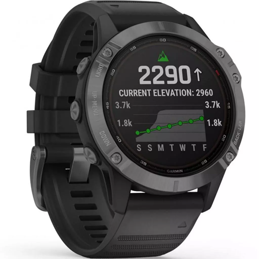 Смарт-часы Garmin fenix 6 Pro Solar, Slate Gray with Black Band (010-02410-15) - 2