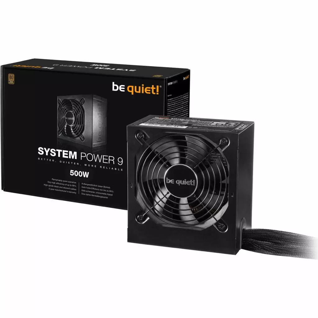 Блок питания Be quiet! 500W System Power 9 (BN246) - 2 Блок питания Be quiet! 500W System Power 9 (BN246) - 2