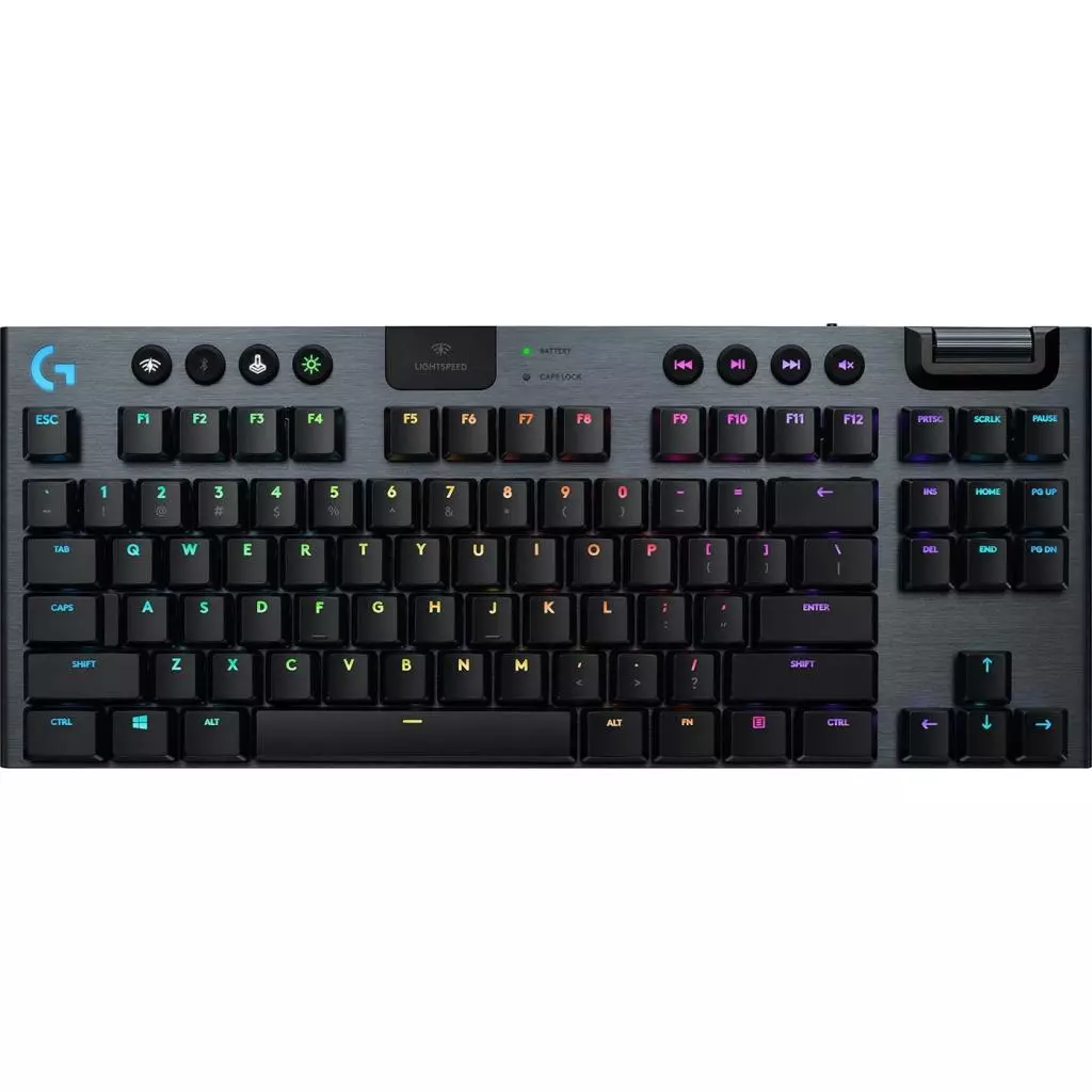 Клавиатура Logitech G915 TKL Lightspeed Wireless RGB Mechanical Сarbon (920-009536)