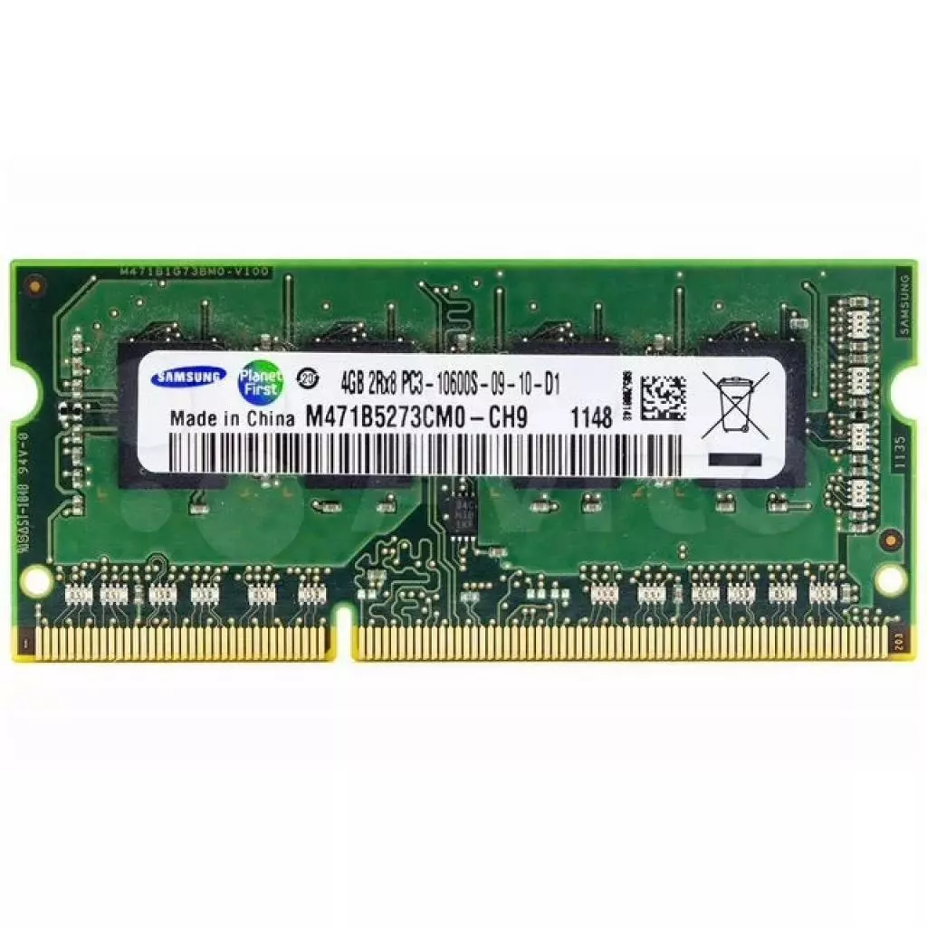 Модуль памяти для ноутбука SoDIMM DDR3 4GB 1333 MHz Samsung (M471B5273CM0-CH9 Ref)