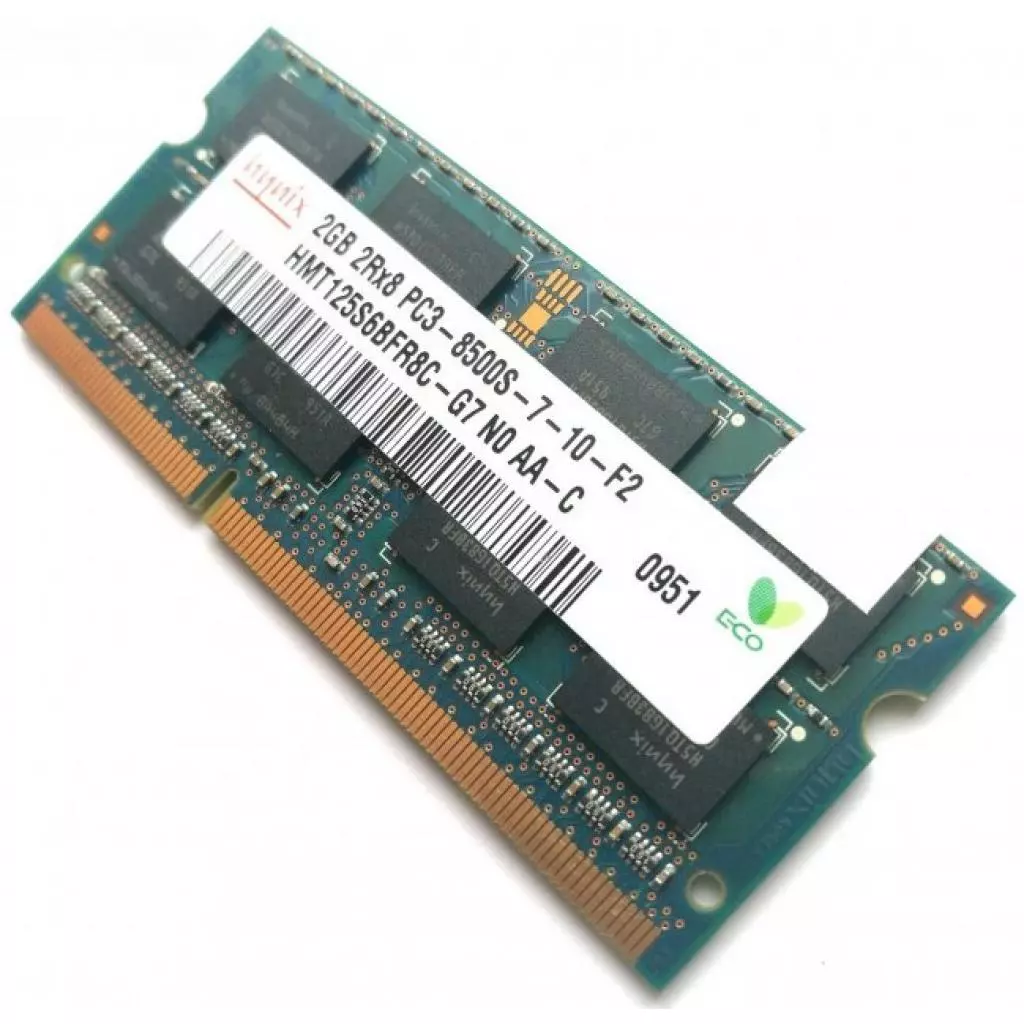 Модуль памяти для ноутбука SoDIMM DDR3 2GB 1066 MHz Hynix (HMT125S6BFR8C-G7) - 2 Модуль памяти для ноутбука SoDIMM DDR3 2GB 1066 MHz Hynix (HMT125S6BFR8C-G7) - 2