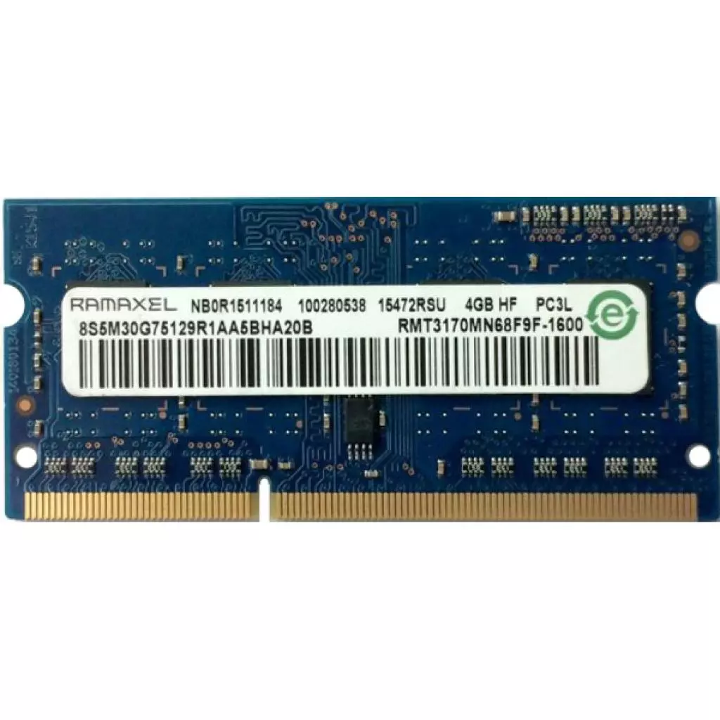 Модуль памяти для ноутбука SoDIMM DDR3L 4GB 1600 MHz Ramaxel (RMT3170MN68F9F-1600 Ref)