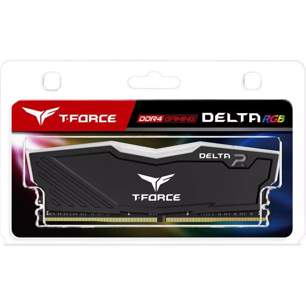 Модуль памяти для компьютера DDR4 16GB 2666 MHz T-Force Delta Black RGB Team (TF3D416G2666HC15B01) - 3 Модуль памяти для компьютера DDR4 16GB 2666 MHz T-Force Delta Black RGB Team (TF3D416G2666HC15B01) - 3