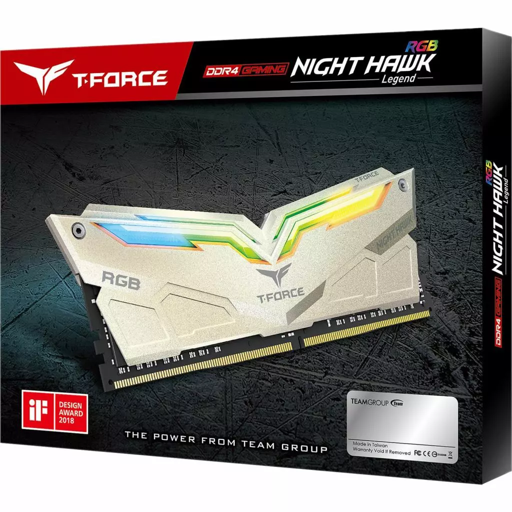 Модуль памяти для компьютера DDR4 16GB (2x8GB) 3466 MHz T-Force Night Hawk Legend Gold RG Team (TF7D416G3466HC16CDC01) - 2 Модуль памяти для компьютера DDR4 16GB (2x8GB) 3466 MHz T-Force Night Hawk Legend Gold RG Team (TF7D416G3466HC16CDC01) - 2