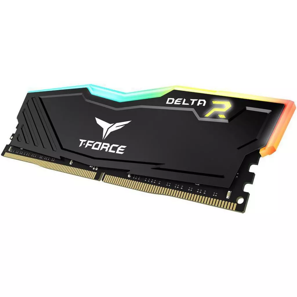 Модуль памяти для компьютера DDR4 16GB 3200 MHz T-Force Delta Black RGB Team (TF3D416G3200HC16F01) - 1