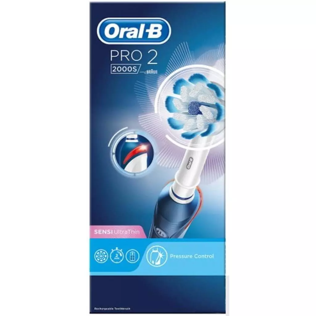 Электрическая зубная щетка Oral-B PRO2 2000 D 501.513.2 SU Sensi Ultrathin - 1 Электрическая зубная щетка Oral-B PRO2 2000 D 501.513.2 SU Sensi Ultrathin - 1