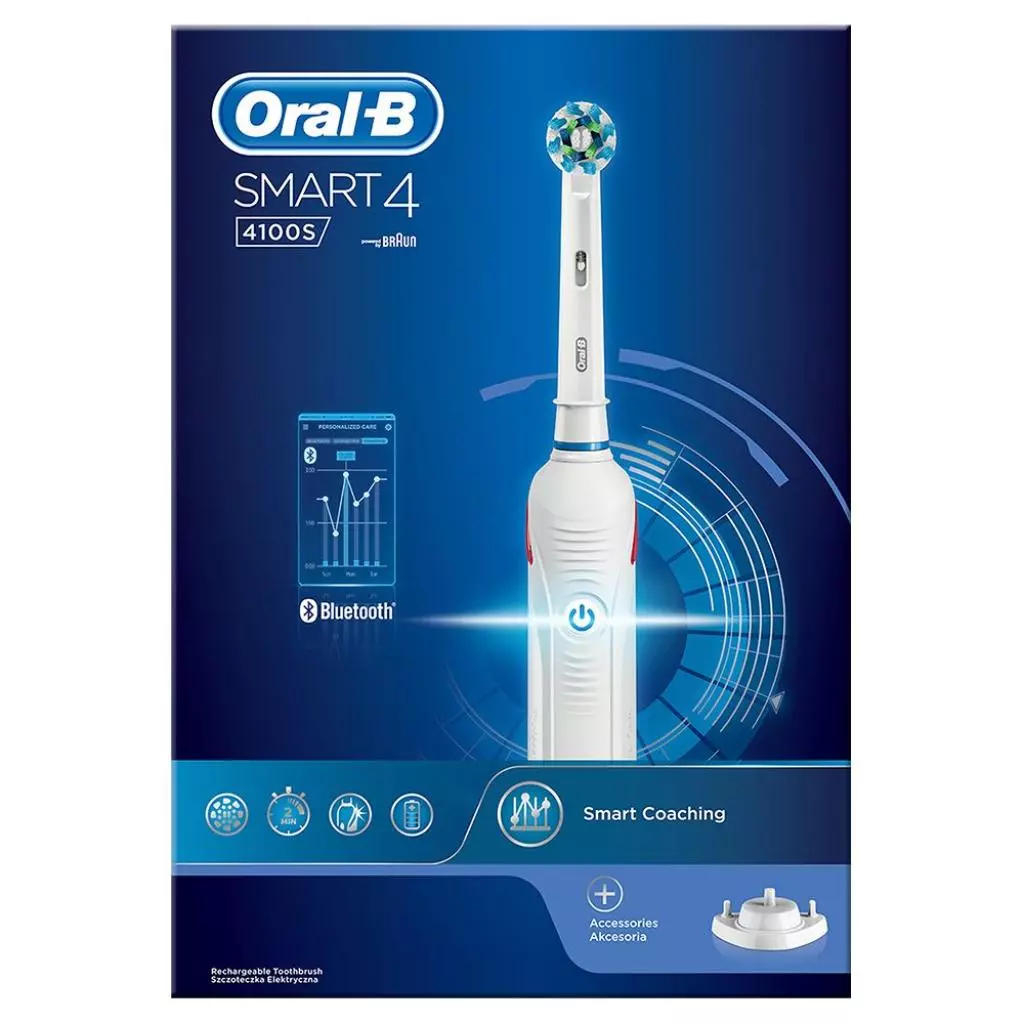 Электрическая зубная щетка Oral-B Smart 4 4100s D601.524.3 CR - 1 Электрическая зубная щетка Oral-B Smart 4 4100s D601.524.3 CR - 1