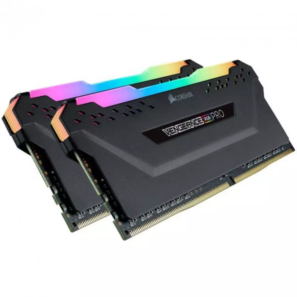 Модуль памяти для компьютера DDR4 32GB (2x16GB) 3200 MHz Vengeance RGB Pro Black Corsair (CMW32GX4M2E3200C16-TUF) - 1 Модуль памяти для компьютера DDR4 32GB (2x16GB) 3200 MHz Vengeance RGB Pro Black Corsair (CMW32GX4M2E3200C16-TUF) - 1