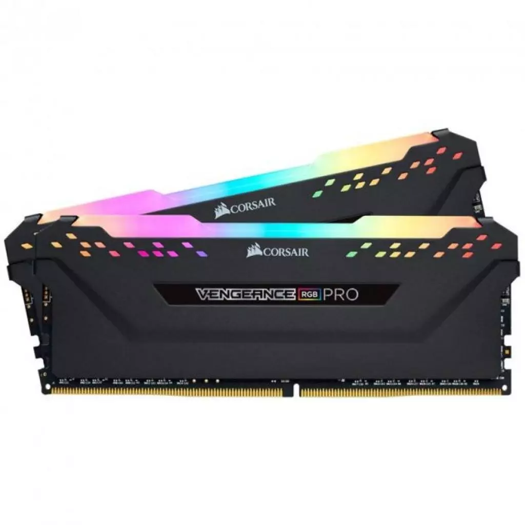 Модуль памяти для компьютера DDR4 32GB (2x16GB) 3200 MHz Vengeance RGB Pro Black Corsair (CMW32GX4M2E3200C16-TUF)