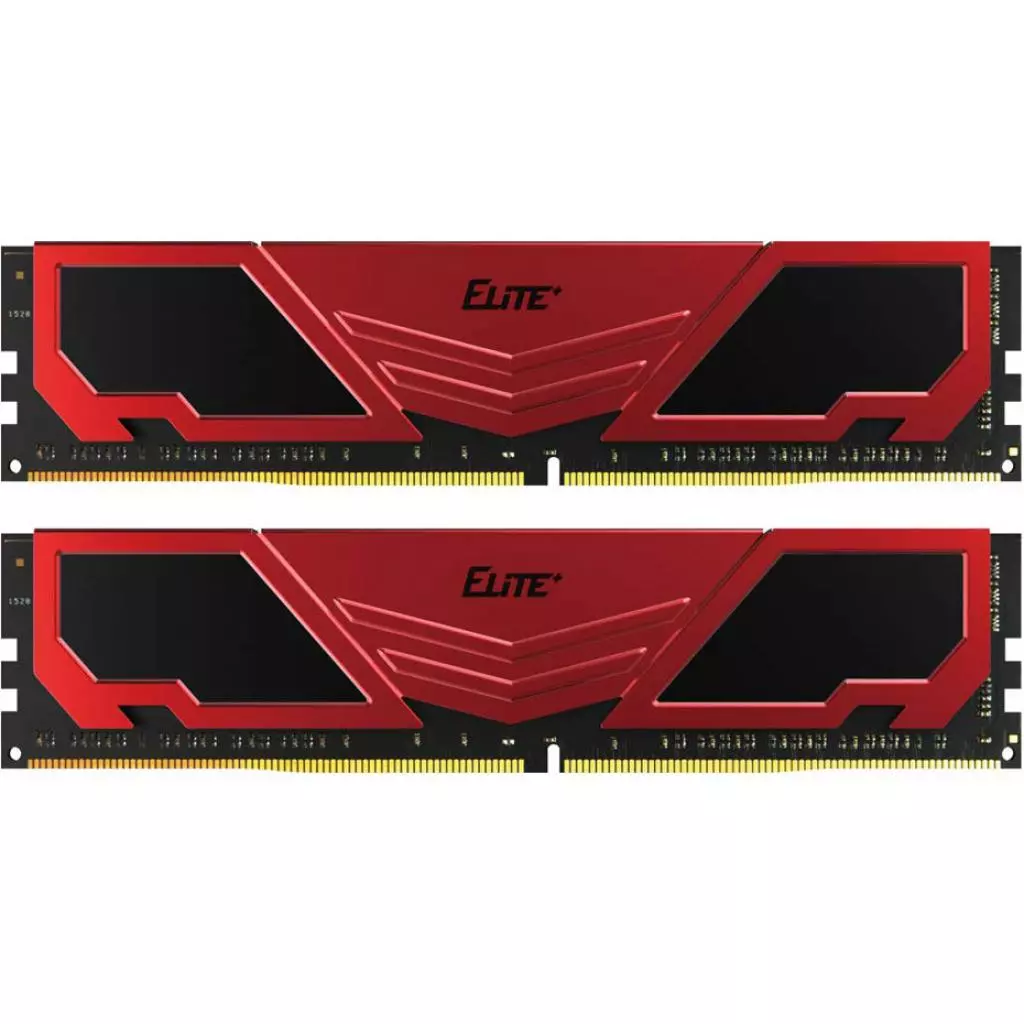 Модуль памяти для компьютера DDR4 8GB (2x4GB) 3200 MHz Elite Plus Red/Black Team (TPRD48G3200HC22DC01)