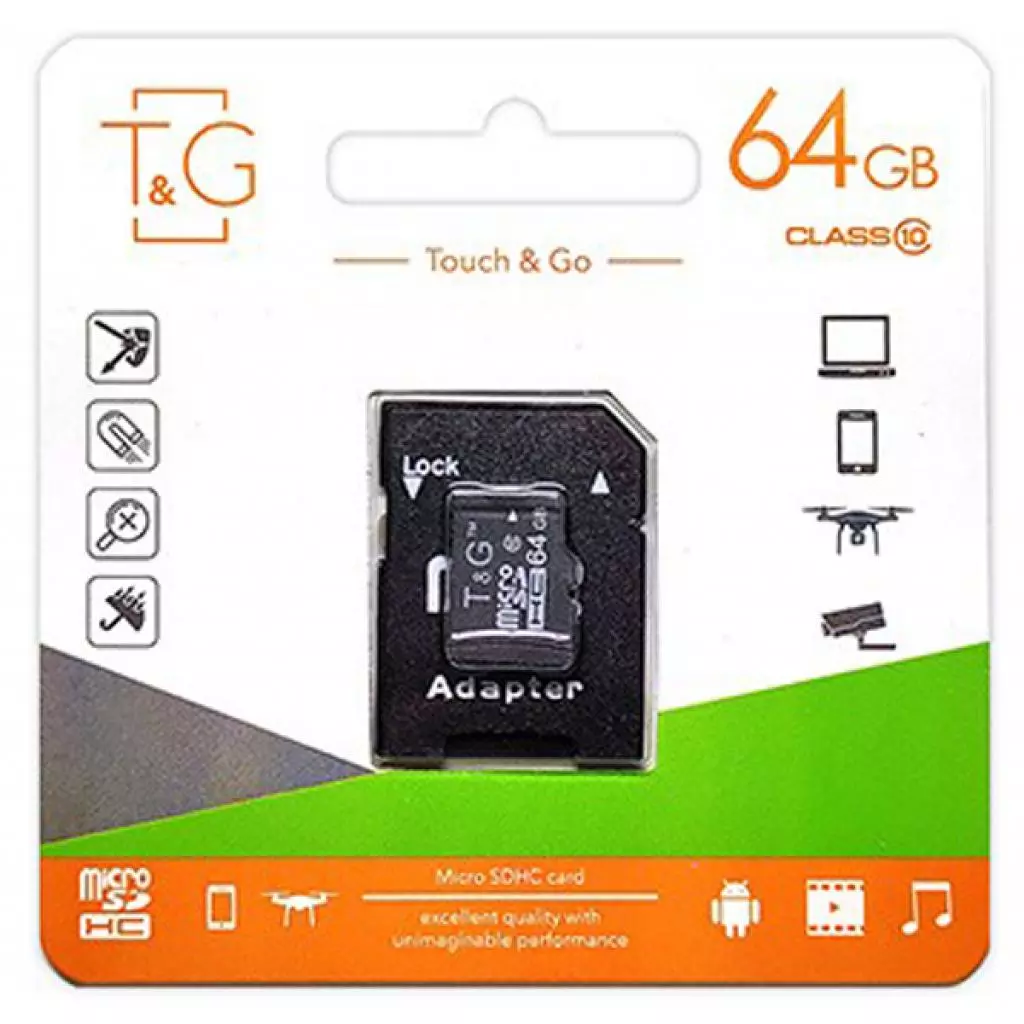 Карта памяти T&G 64GB microSDXC class 10 (TG-64GBCL10-00)